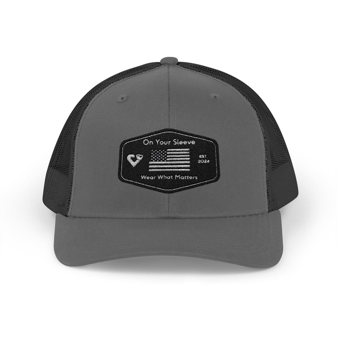 Black Flag - Wear What Matters Snapback Trucker Cap | Outdoor Adventure Hat, Gift for Nature Lovers, Casual Style, Everyday Wear, Camping Accessory