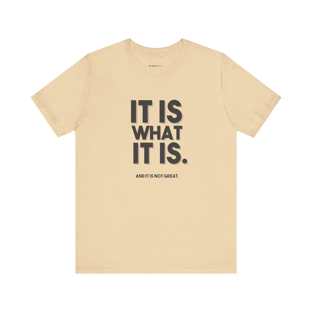 It Is What It Is, And It Is Not Great - Humor - T-Shirt