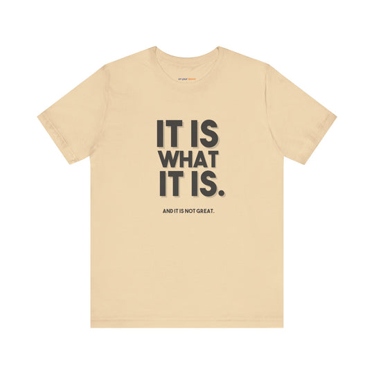 It Is What It Is, And It Is Not Great - Humor - T-Shirt