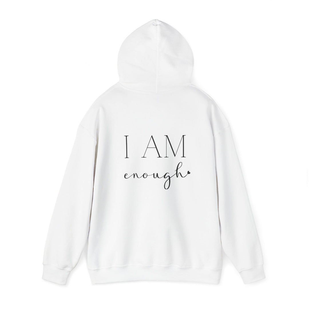 I am Enough Empowerment Hoodie Jacket and Self-Love Graphic Outerwear