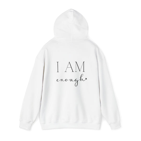 I am Enough Empowerment Hoodie Jacket and Self-Love Graphic Outerwear