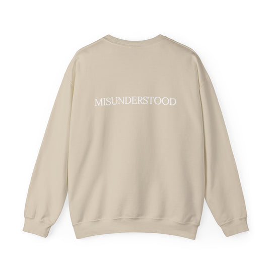 Misunderstood Crew Neck,Quiet Struggles Neurodivergent Statement - Back Design
