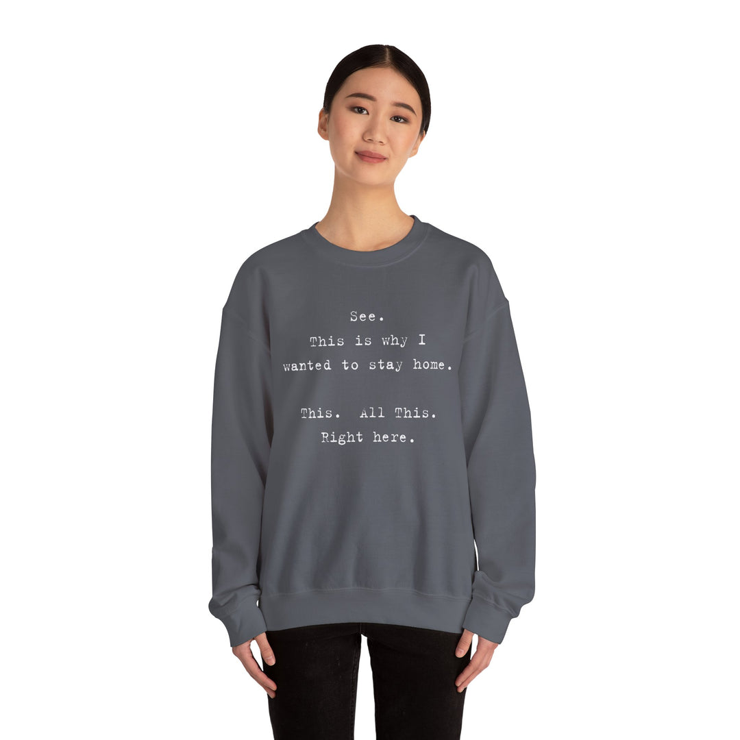 See This is Why Crew Neck, Snarky Social Battery Mental Health Shirt