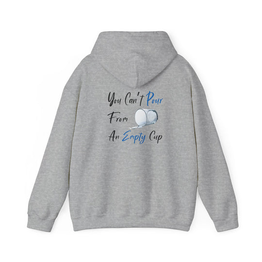 Empty Cup Hoodie, Self-Care Reminder Jacket