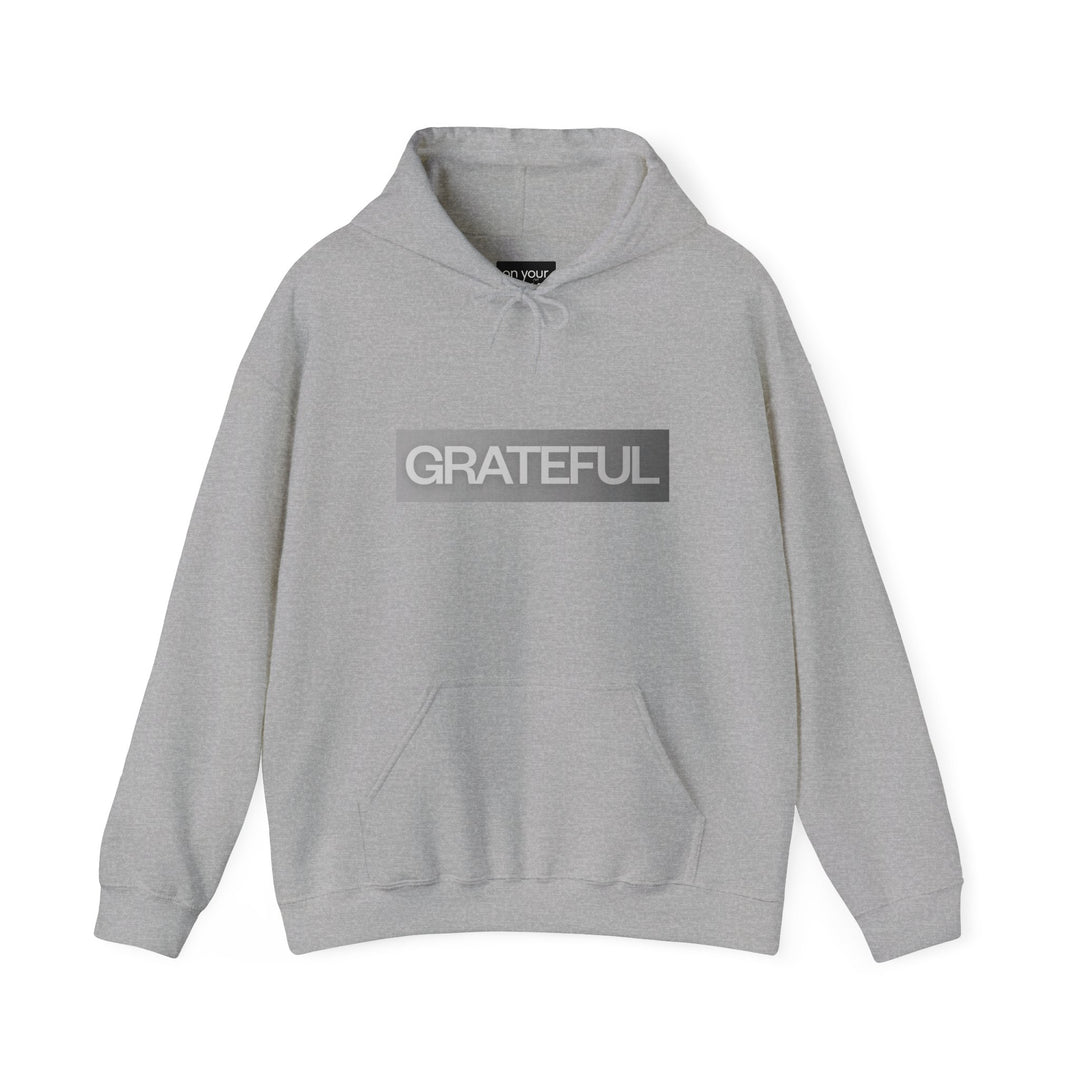 Grateful Heart Hoodie Jacket, Positive Affirmation Outerwear Gift