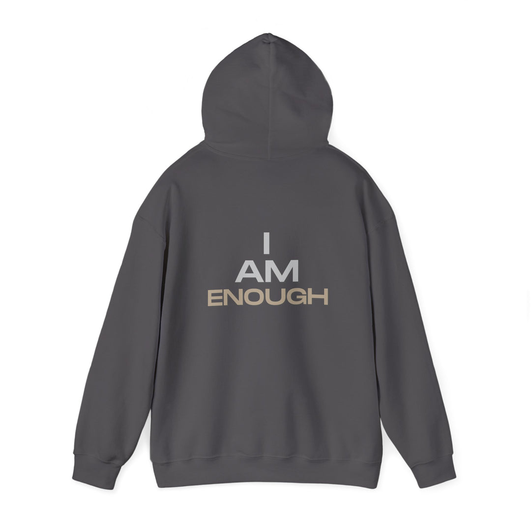 I am Enough Empowerment Hoodie Jacket and Self-Love Graphic Outerwear