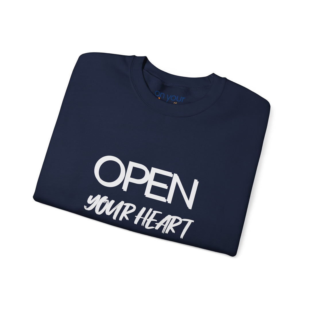 Open Your Heart Crew Neck, Gentle Strength Emotional Awareness