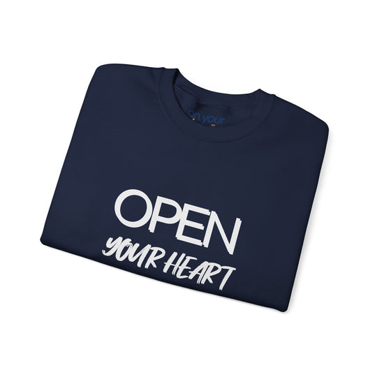 Open Your Heart Crew Neck, Gentle Strength Emotional Awareness