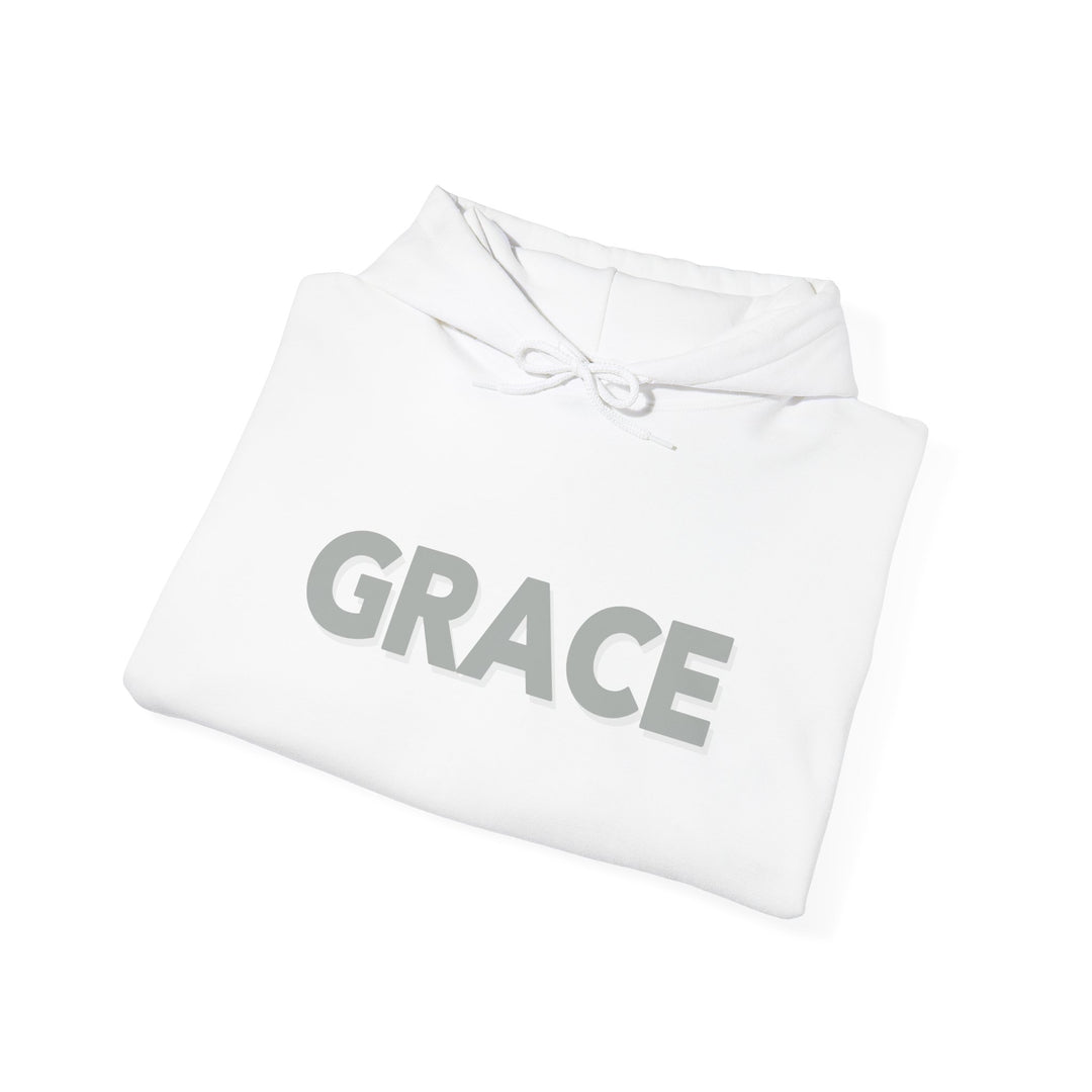 Grace Script Hoodie Jacket with Elegant Inspirational Design