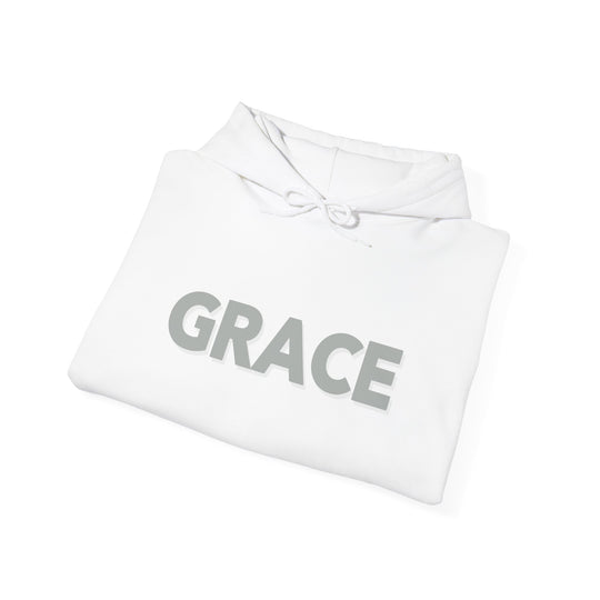 Grace Script Hoodie Jacket with Elegant Inspirational Design