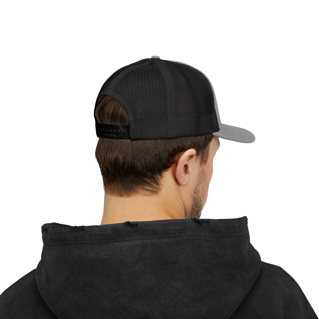 Black Flag - Wear What Matters Snapback Trucker Cap | Outdoor Adventure Hat, Gift for Nature Lovers, Casual Style, Everyday Wear, Camping Accessory