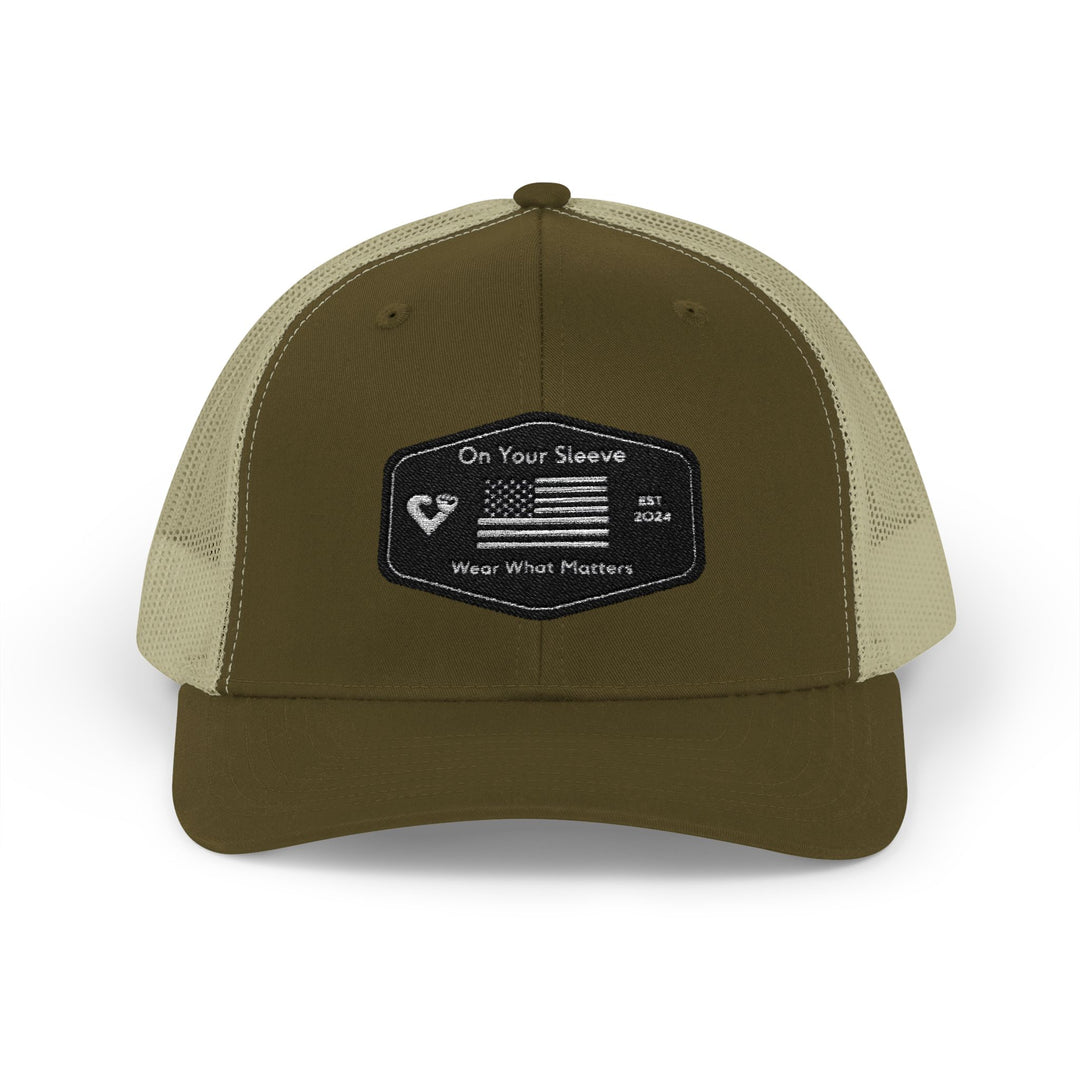 Black Flag - Wear What Matters Snapback Trucker Cap | Outdoor Adventure Hat, Gift for Nature Lovers, Casual Style, Everyday Wear, Camping Accessory