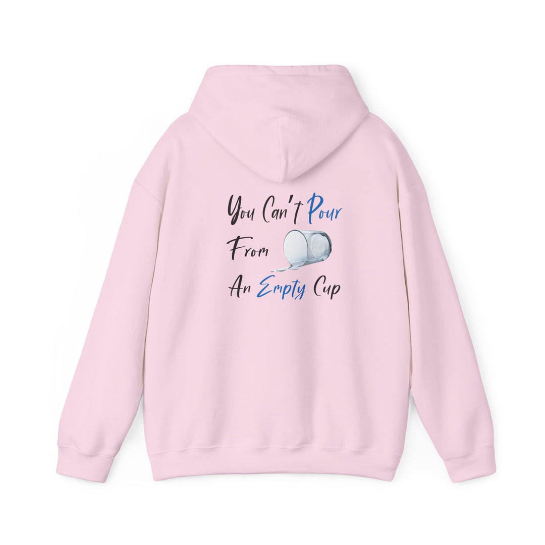 Empty Cup Hoodie, Self-Care Reminder Jacket