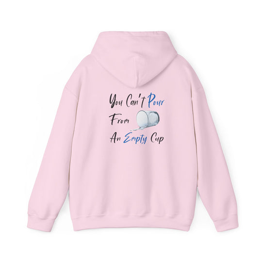 Empty Cup Hoodie, Self-Care Reminder Jacket