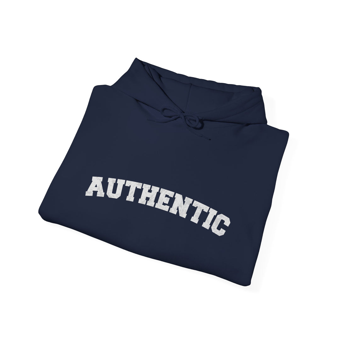 Authentic Quote Hoodie Jacket, Genuine and Inspiring Outerwear