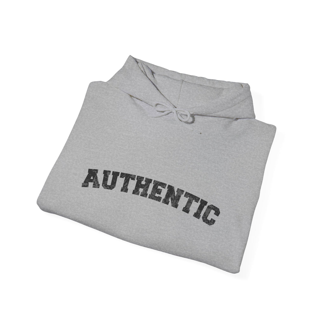Authentic Quote Hoodie Jacket, Genuine and Inspiring Outerwear