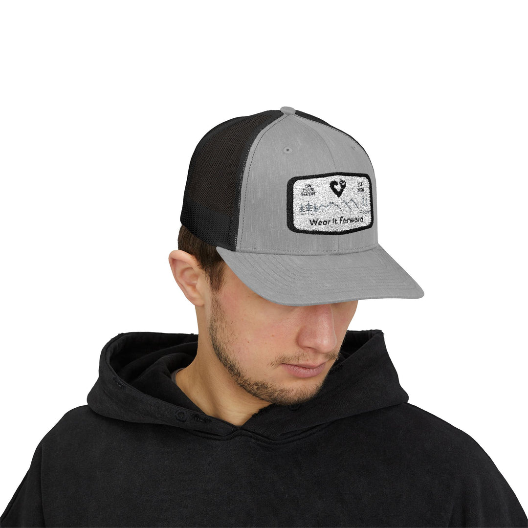 Wear It Forward - Mental Health Awareness Snapback Trucker Cap | Outdoor Adventure Hat, Gift for Nature Lovers, Casual Style, Everyday Wear, Camping Accessory
