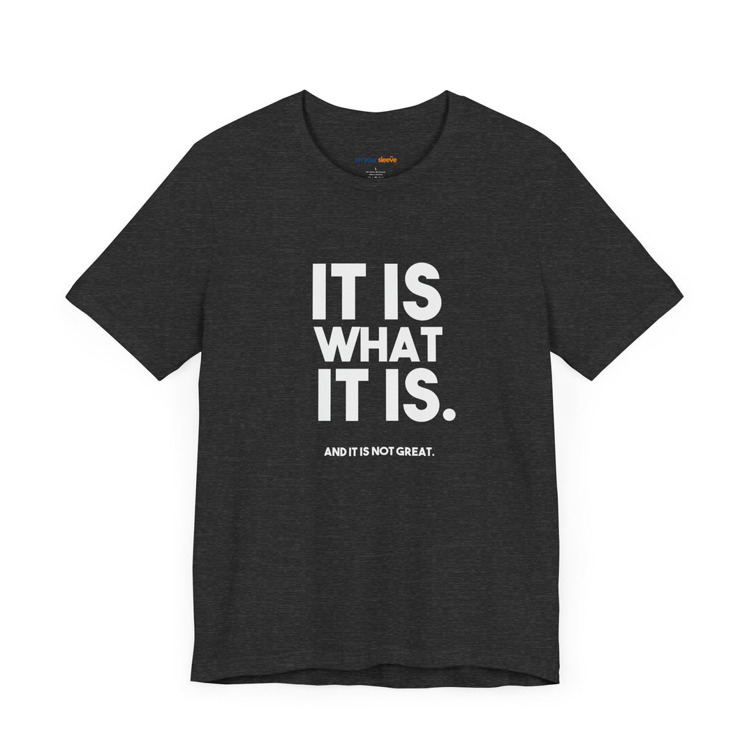 It Is What It Is, And It Is Not Great - Humor - T-Shirt