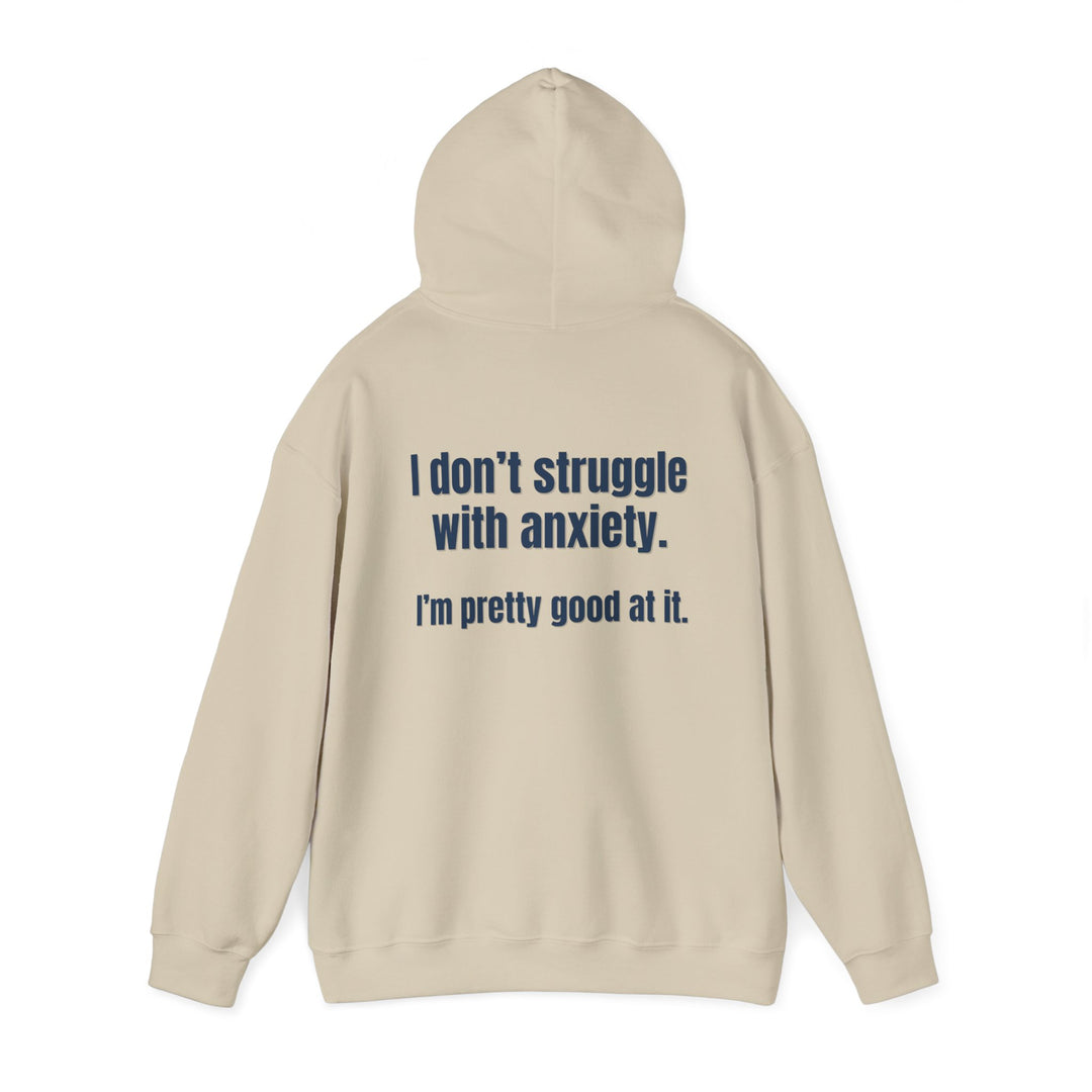 Anxiety Expert Hoodie, Self-Aware Humor Mental Health Apparel