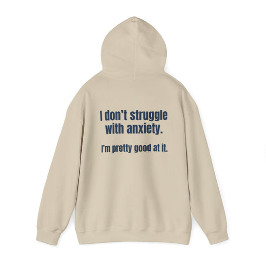 Anxiety Expert Hoodie, Self-Aware Humor Mental Health Apparel