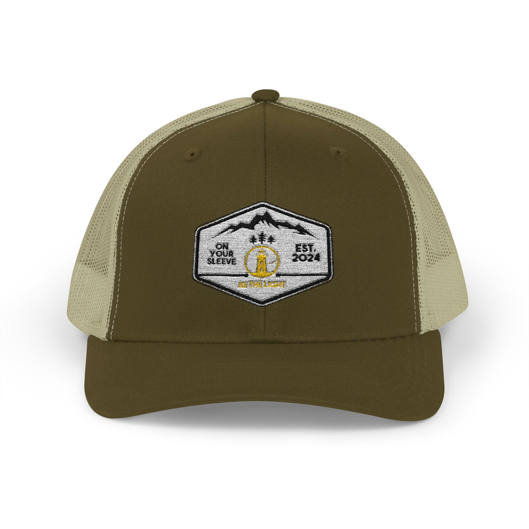Be The Light - Trucker Hat - Leave Your Mark on Others | Snapback Trucker Cap | Outdoor Adventure Hat, Gift for Nature Lovers, Casual Style, Everyday Wear, Camping Accessory