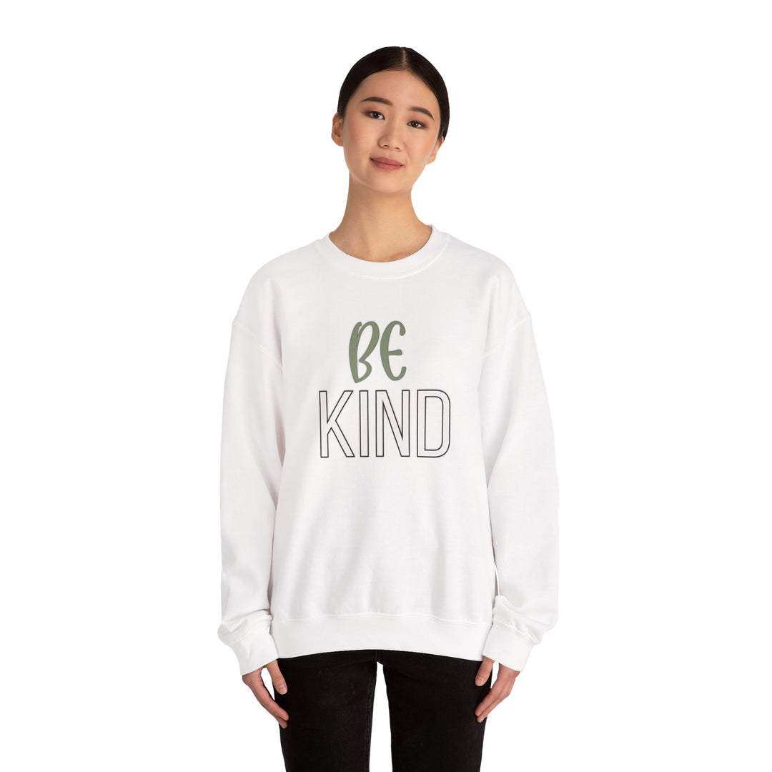 Be Kind - Unisex Crewneck Sweatshirt - Funny Graphic Sweater, Casual Cozy Style