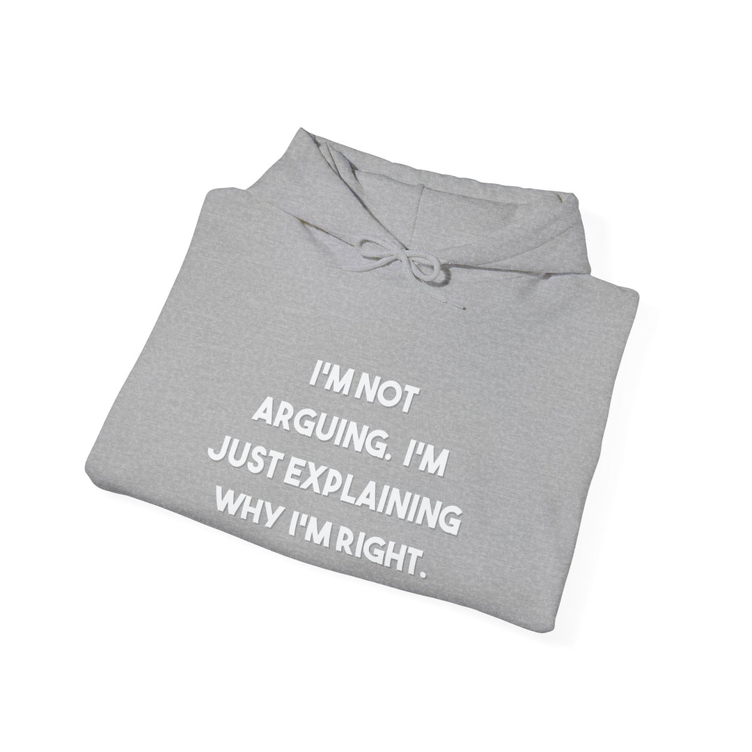 I'm Not Arguing Hoodie,Explaining Why I'm Right Funny Shirt