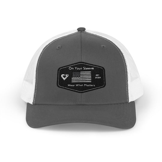 Black Flag - Wear What Matters Snapback Trucker Cap | Outdoor Adventure Hat, Gift for Nature Lovers, Casual Style, Everyday Wear, Camping Accessory