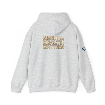 "Mental Health Matters." - Unisex Heavy Blend Hoodie - Cozy Supportive Sweatshirt for Mental Health Awareness