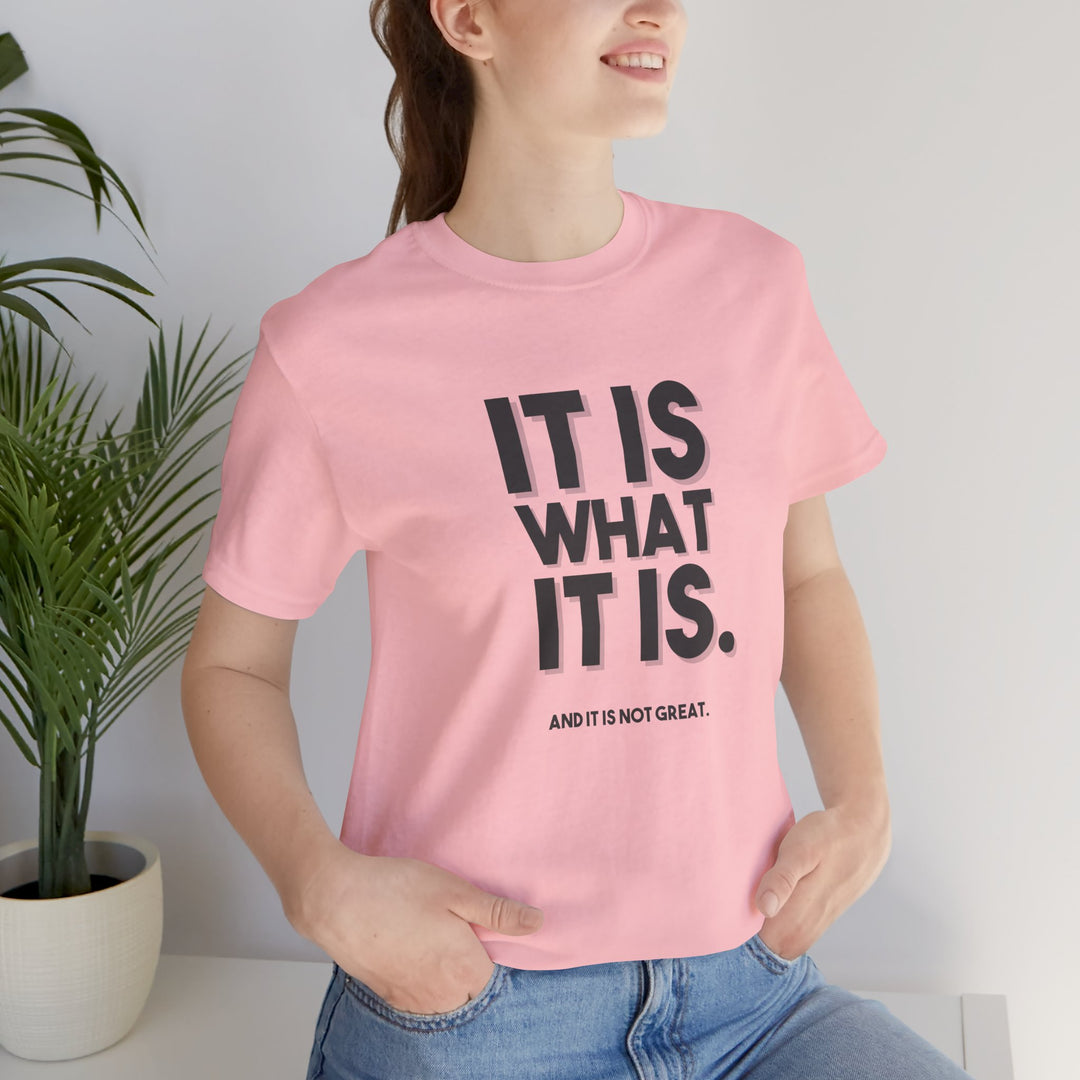It Is What It Is, And It Is Not Great - Humor - T-Shirt