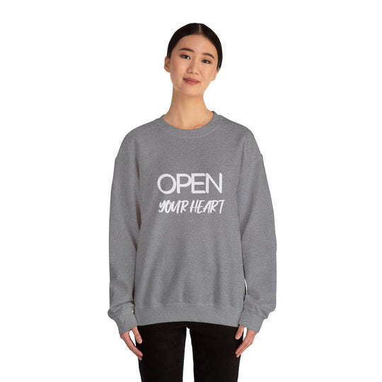 Open Your Heart Crew Neck, Gentle Strength Emotional Awareness