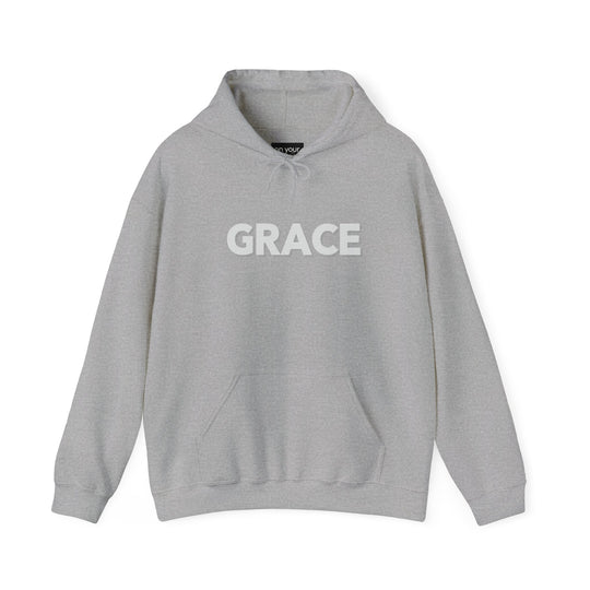 Grace Script Hoodie Jacket with Elegant Inspirational Design