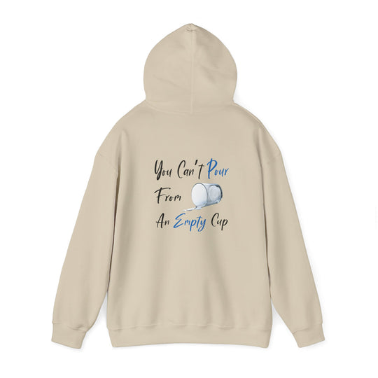 Empty Cup Hoodie, Self-Care Reminder Jacket