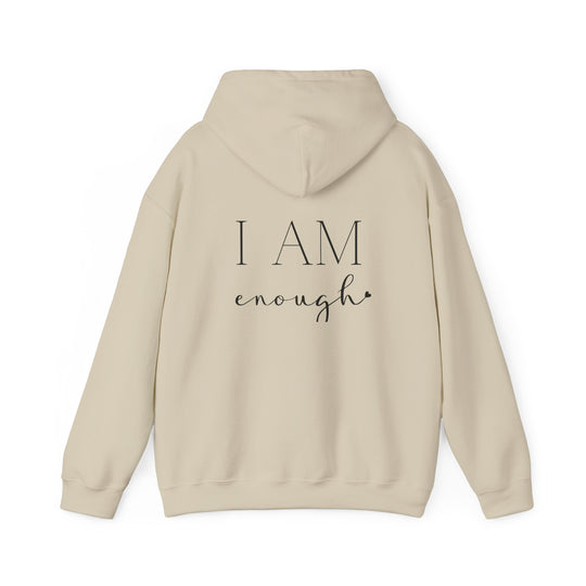I am Enough Empowerment Hoodie Jacket and Self-Love Graphic Outerwear