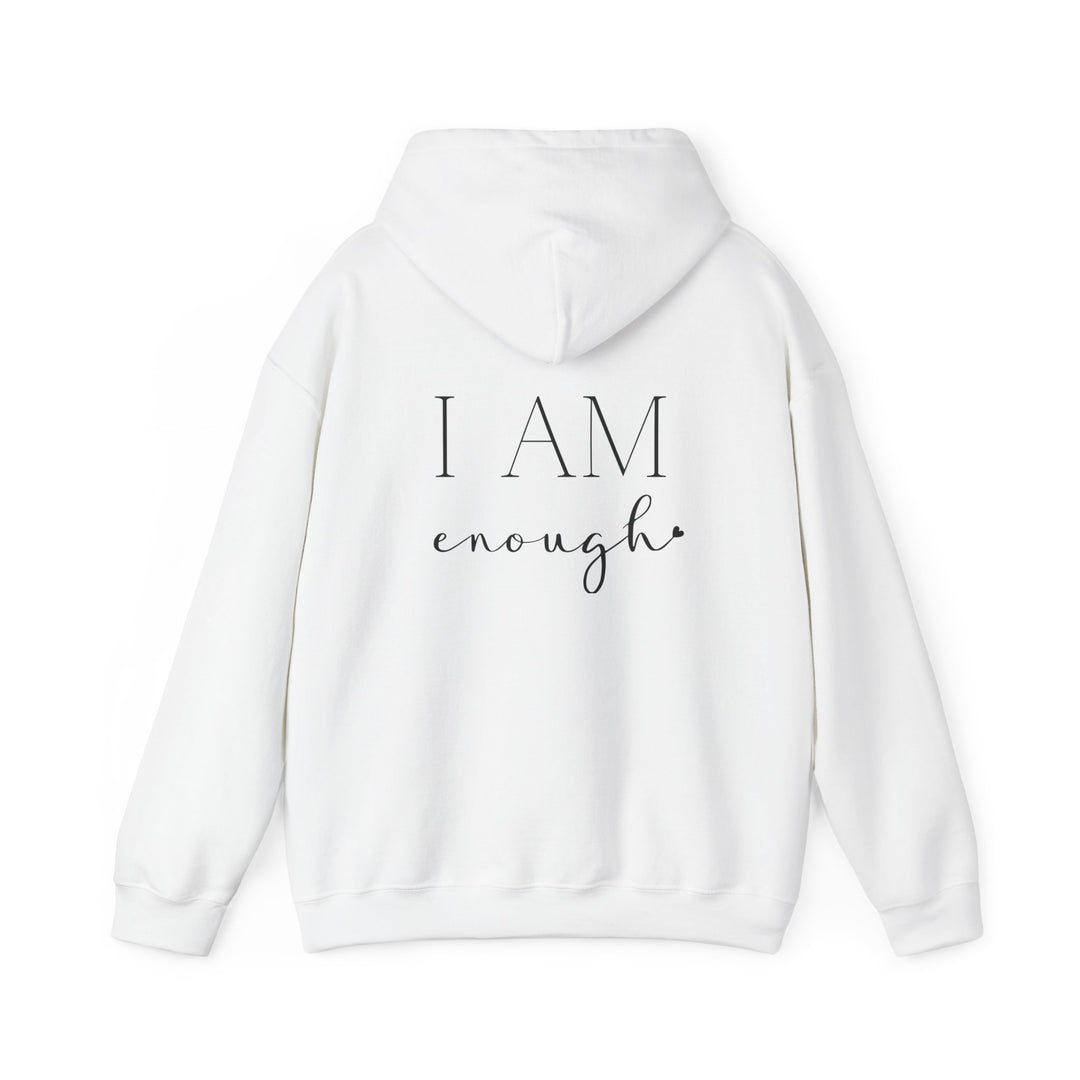 I am Enough Empowerment Hoodie Jacket and Self-Love Graphic Outerwear