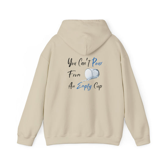 Empty Cup Hoodie, Self-Care Reminder Jacket