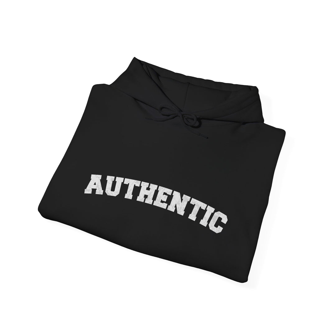 Authentic Quote Hoodie Jacket, Genuine and Inspiring Outerwear