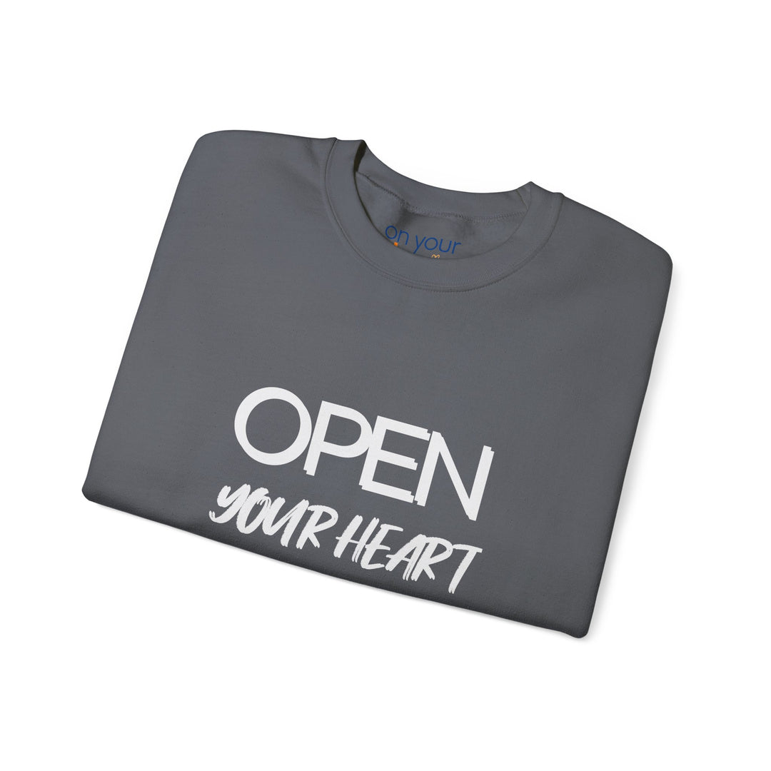 Open Your Heart Crew Neck, Gentle Strength Emotional Awareness