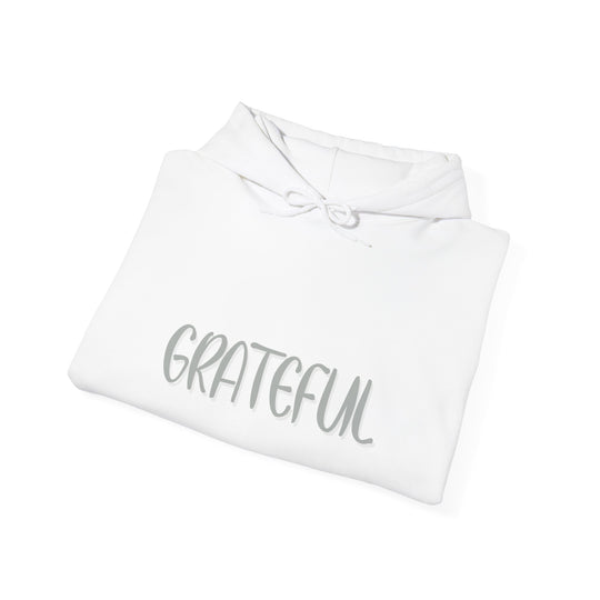 Grateful Heart Hoodie Jacket, Positive Affirmation Outerwear Gift