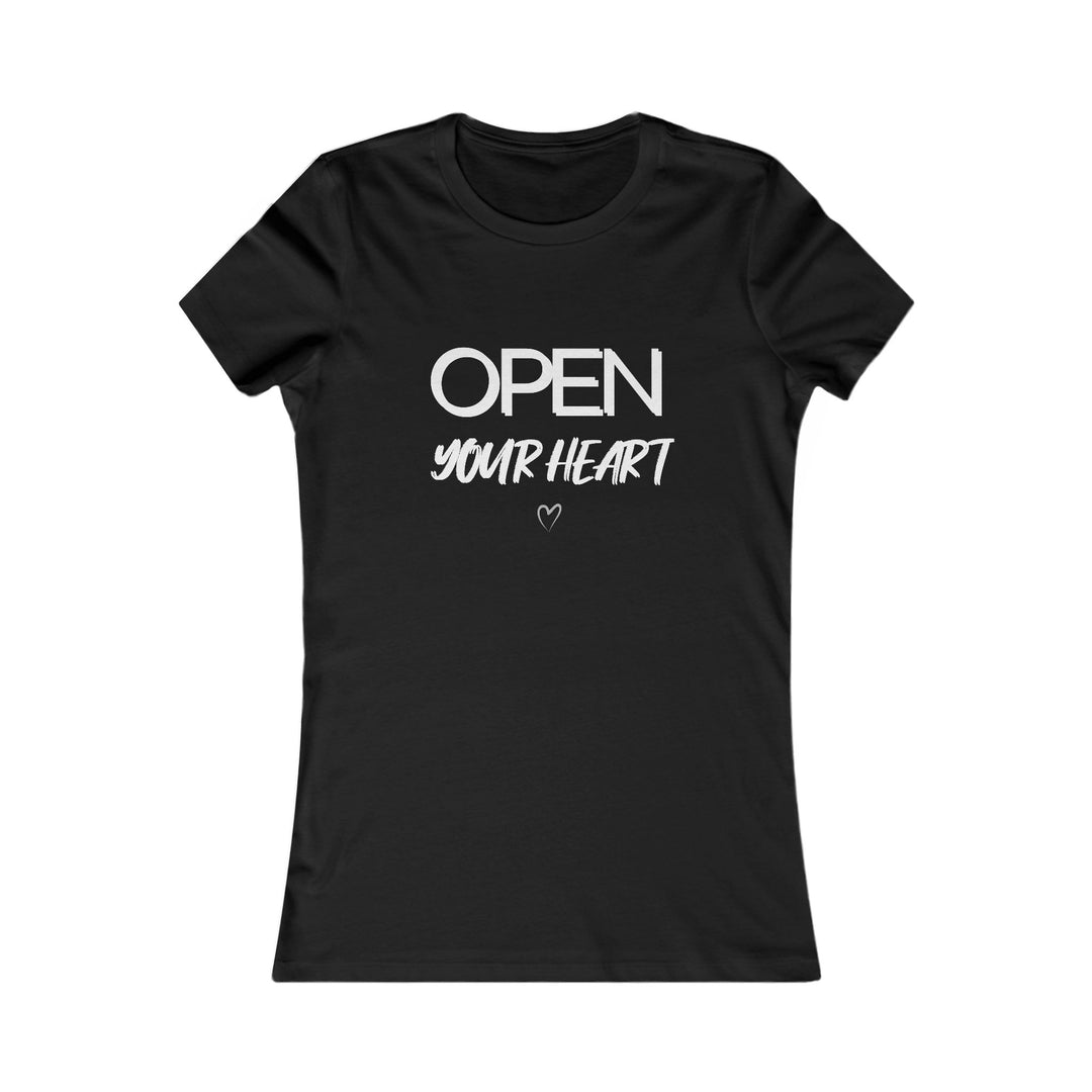 Open Your Heart Women’s Tee, Inspirational Mental Health Awareness Shirt