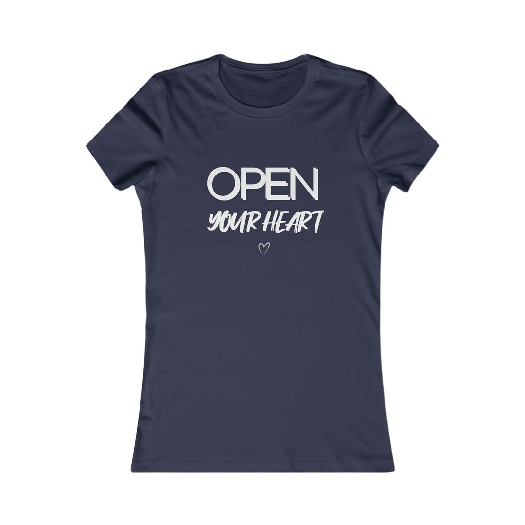Open Your Heart Women’s Tee, Inspirational Mental Health Awareness Shirt