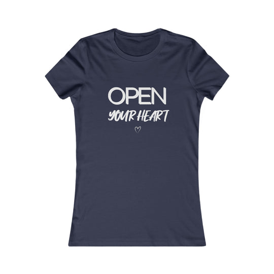 Open Your Heart Women’s Tee, Inspirational Mental Health Awareness Shirt