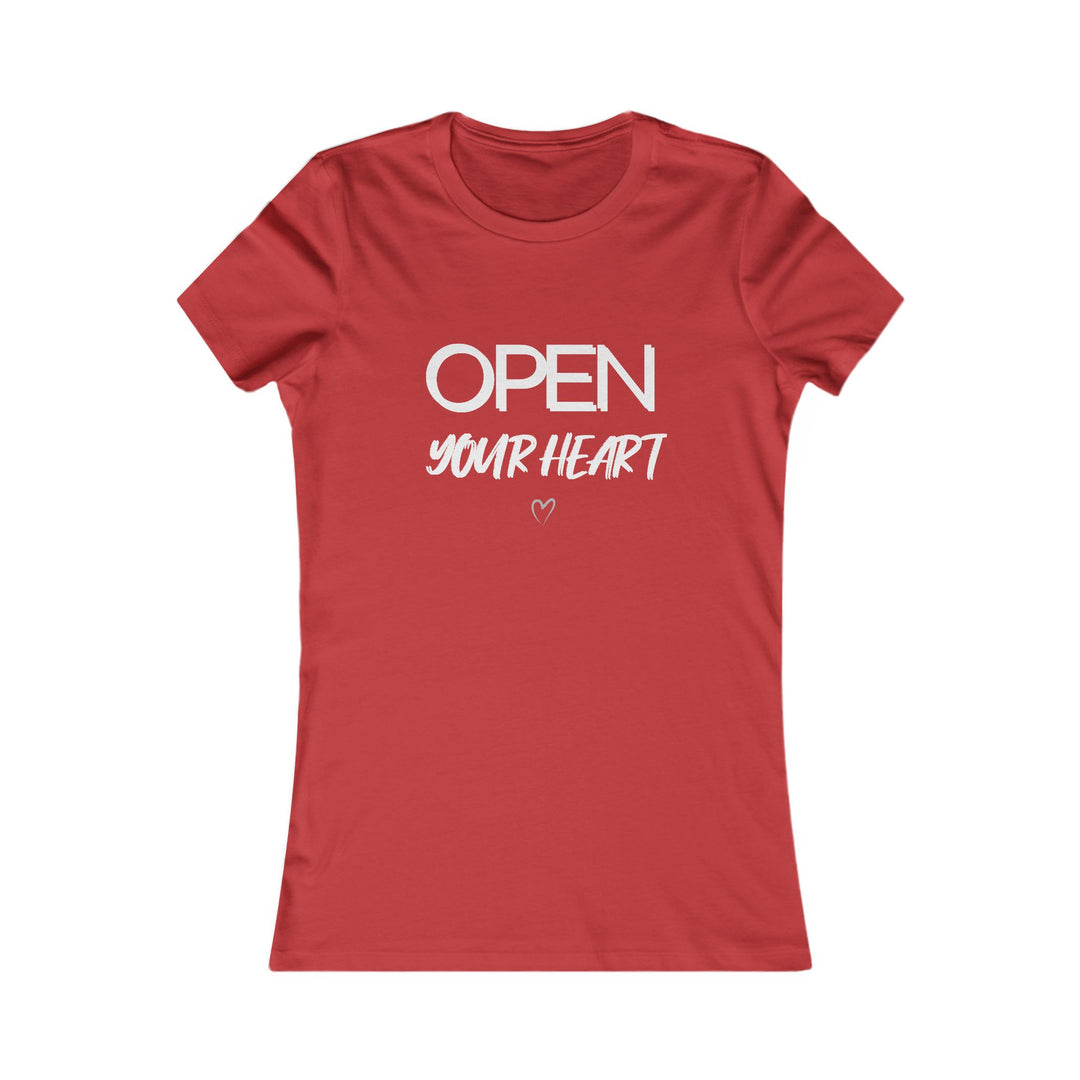Open Your Heart Women’s Tee, Inspirational Mental Health Awareness Shirt