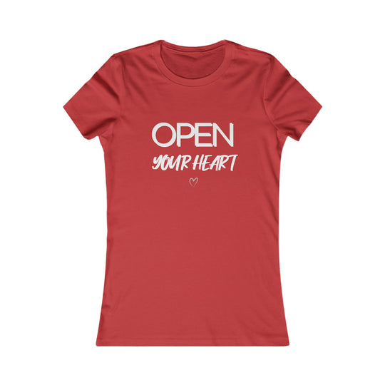 Open Your Heart Women’s Tee, Inspirational Mental Health Awareness Shirt