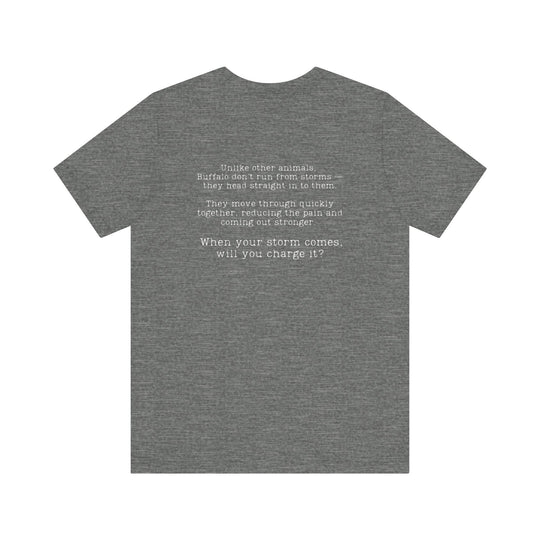 Charge The Storm T-shirt - a powerful reminder to lead with empathy and strength.