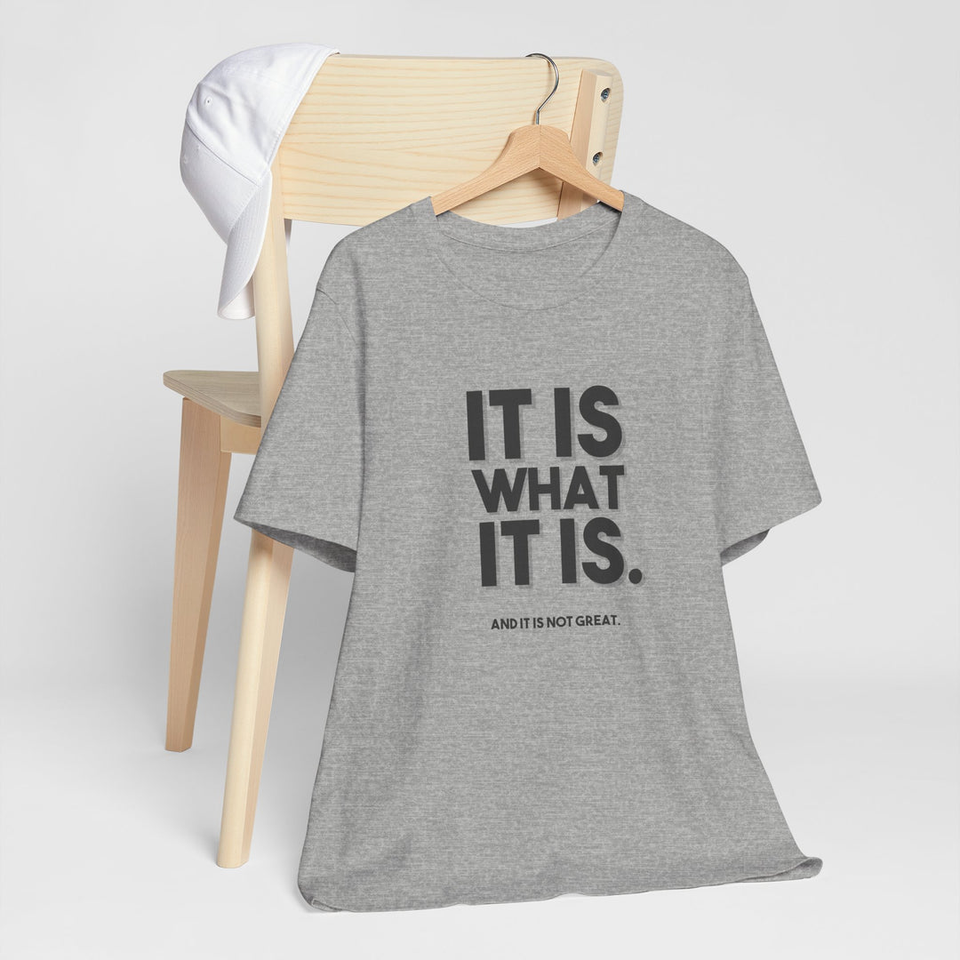 It Is What It Is, And It Is Not Great - Humor - T-Shirt