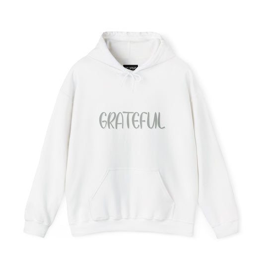 Grateful Heart Hoodie Jacket, Positive Affirmation Outerwear Gift
