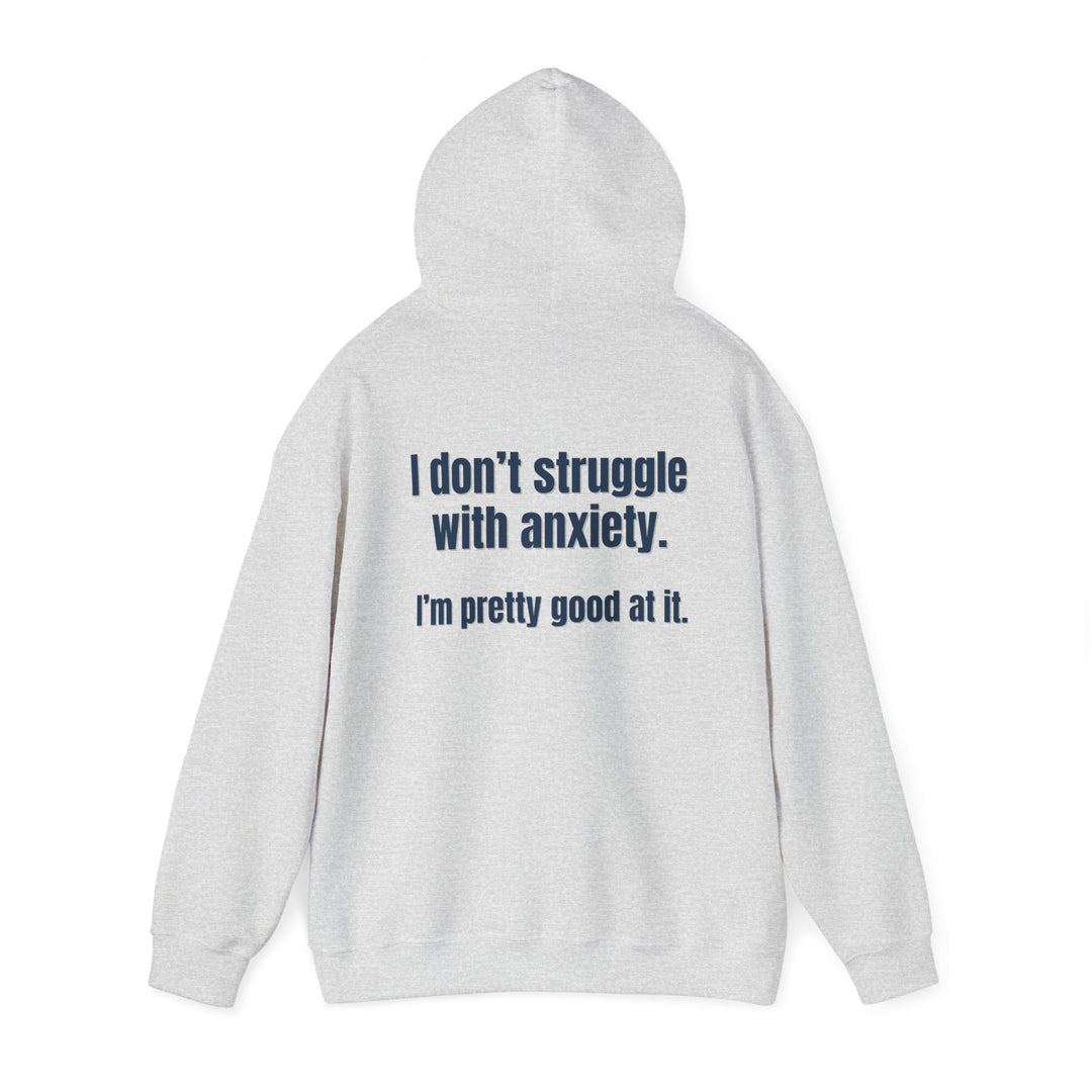 Anxiety Expert Hoodie, Self-Aware Humor Mental Health Apparel