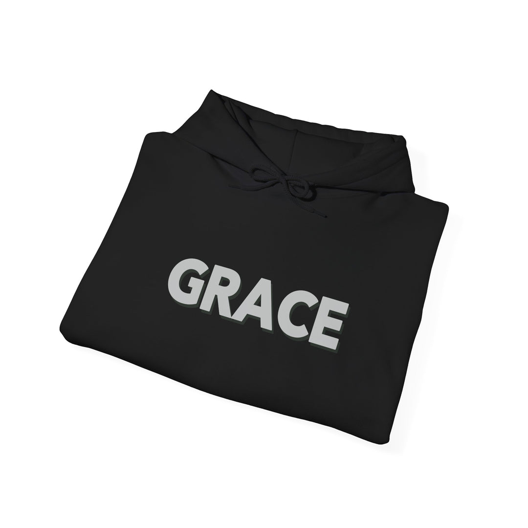 Grace Script Hoodie Jacket with Elegant Inspirational Design