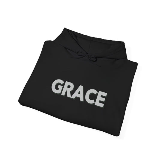 Grace Script Hoodie Jacket with Elegant Inspirational Design